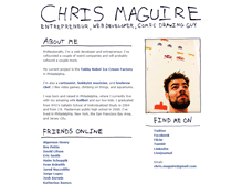 Tablet Screenshot of chrismaguire.com